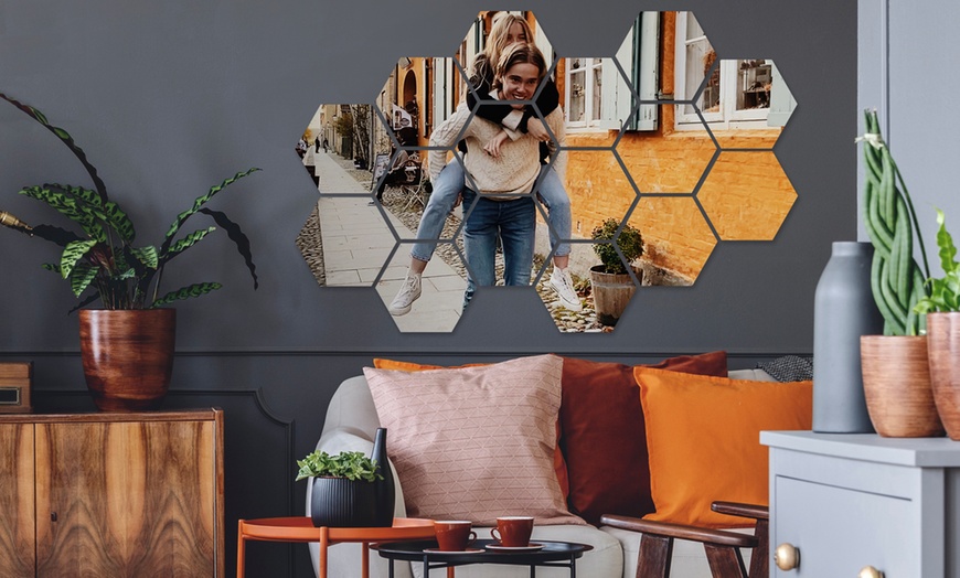 Image 8: Personalisierbare Foto-Wandbild über 5, 6, 8 oder 12 Hexagone