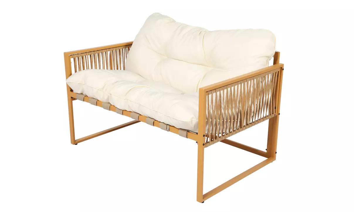 Salon de jardin Kocoon 4, 5 ou 8 places effet rotin, modèle "Forli"