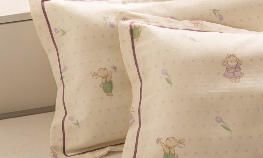Image 21: Breathable Pure Cotton Kids Pillowcase Pair