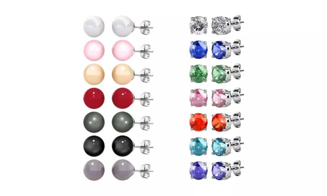 Mond Ohrstecker, Armband oder Halskette