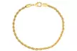 18K Gold Plated Rope Chain Ankle Bracelet - Second Medium