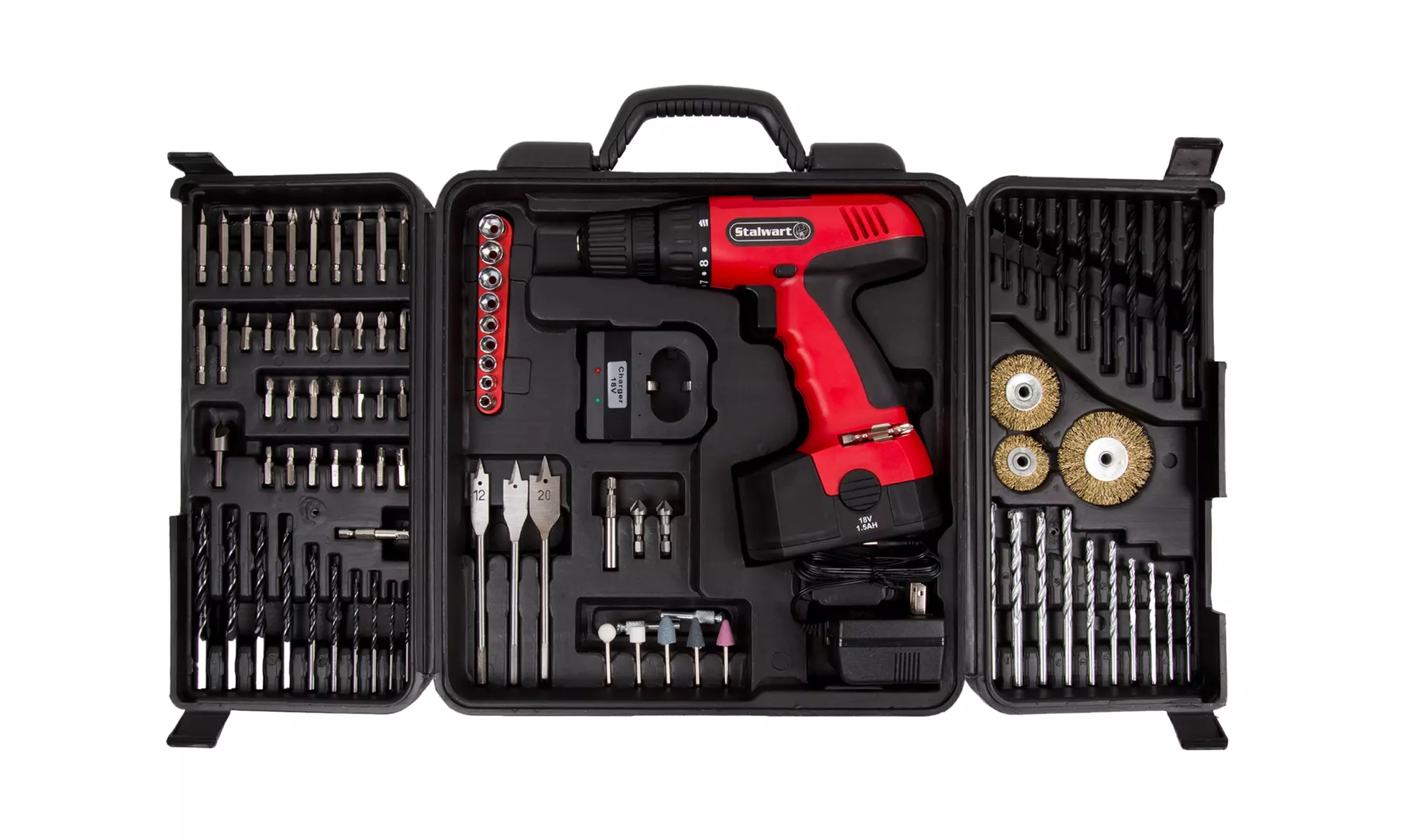 Stalwart 18V Cordless Drill Set (89-Piece) - Primary Image