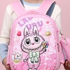 Image 2: Labubu Inspired Kids' Backpack with Pencil Case