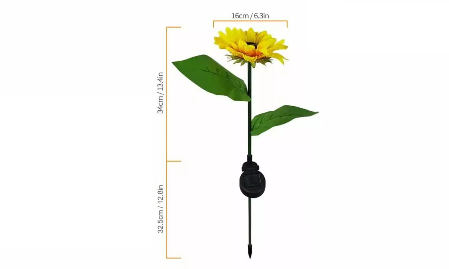 2/4 Pack Solar Lights Solar Sunflower Lights for Outdoor Garden Decor