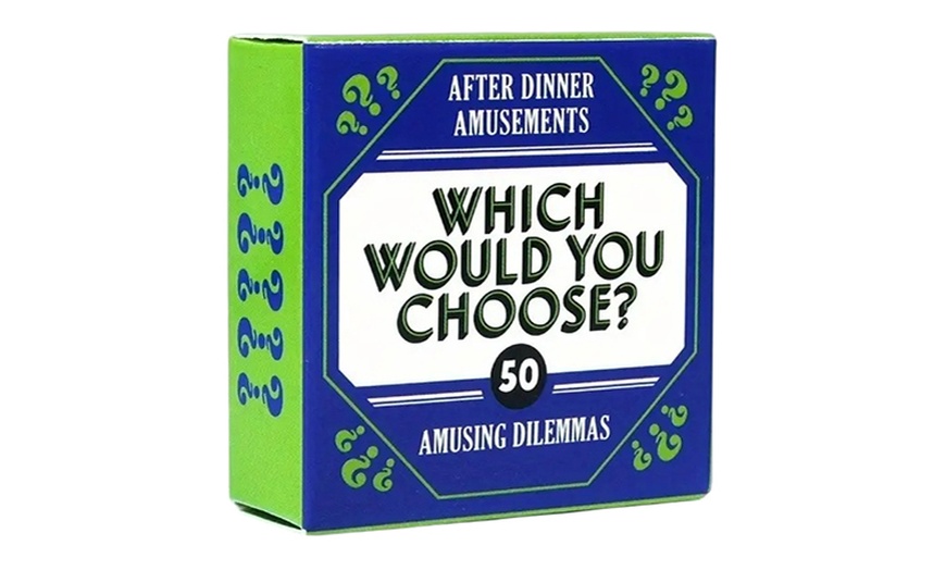 Image 2: One or Four Travel Card Games - Family Fun Questions and Riddles