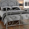Image 5: Crystal Metal Bed Frame with Optional Mattress