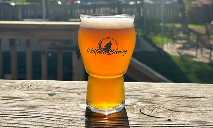 Tasting Flight + Souvenir Pint Glass for 1 Person - Wolfden Brewing Company