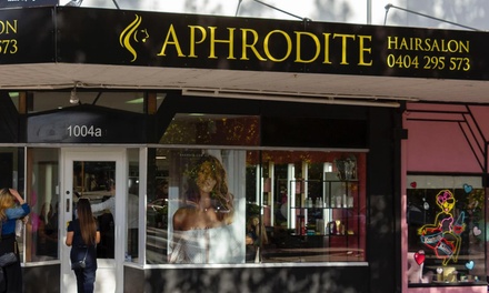 Root Colour with Style Cut and Blow-Dry - Aphrodite Hair Salon