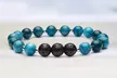 Lava Stone Turquoise-tone Diffuser Bracelet - Second Medium