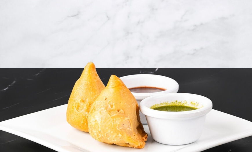 Image 2: Treat Yourself to Potato Samosa + Butter Chicken + Naan for One Person