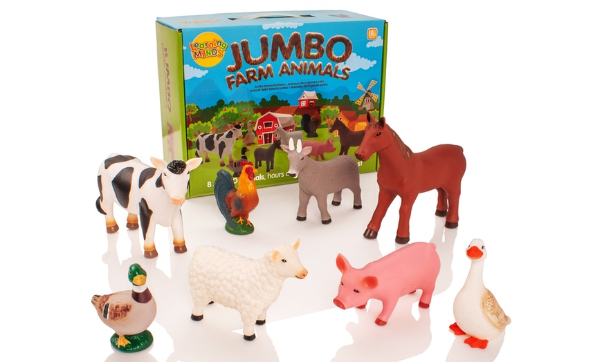 Image 1: Set of Eight Jumbo Farm Animals