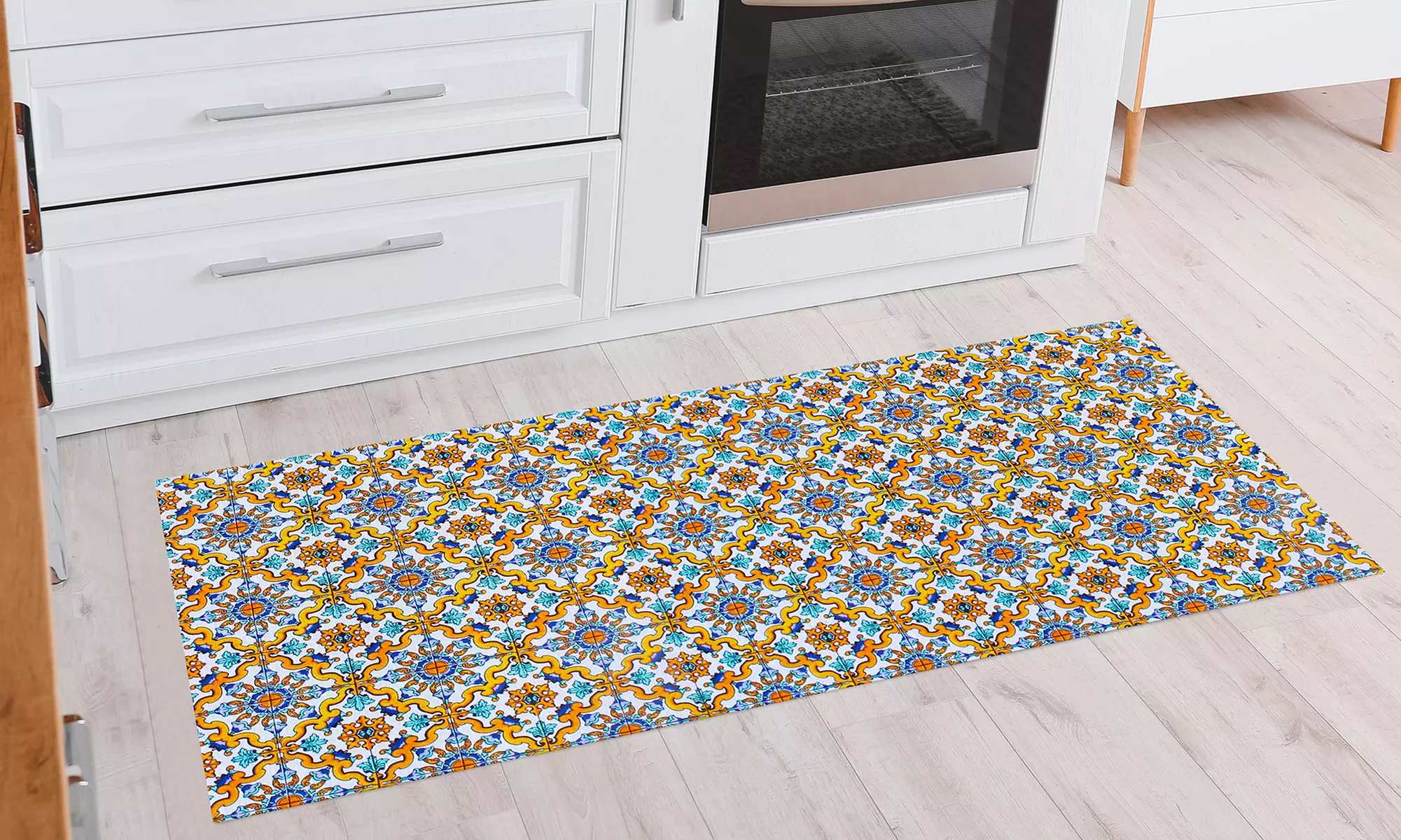 Tapis de cuisine avec fond en PVC, modèle et taille au choix, livraison offerte - Primary Image