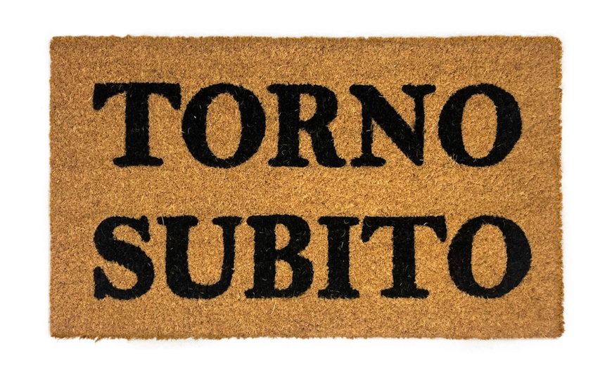 Image 5: Zerbino in cocco, con retro antiscivolo