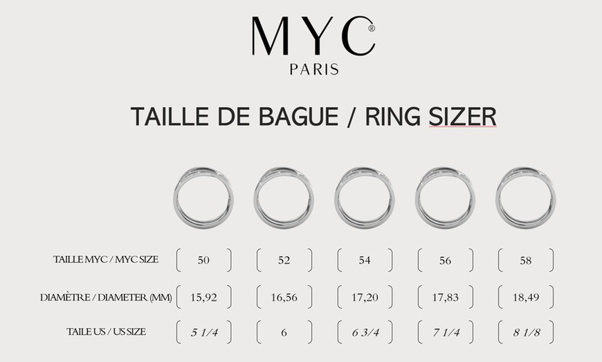 Image 2: Bague double Prestige avec cristaux autrichiens