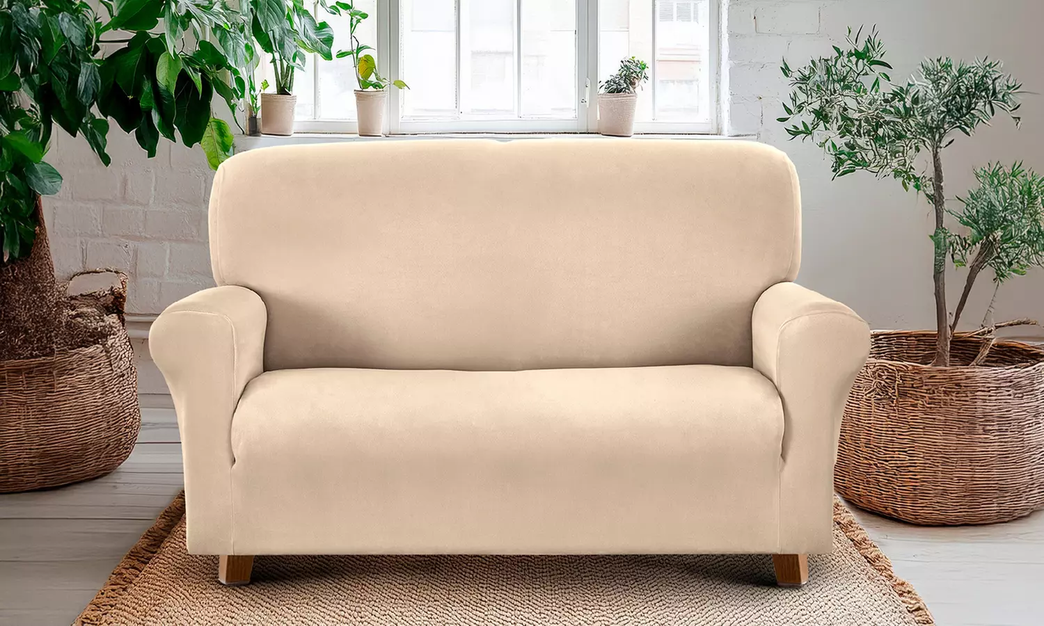 Housse de fauteuil ou de canapé en velours DANKOV