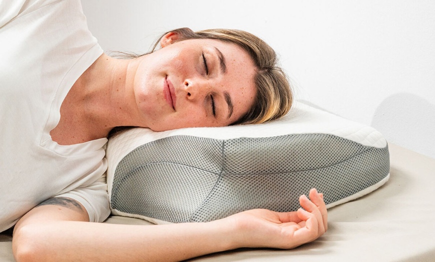 Image 1: Cuscino cervicale ergonomico in memory foam 3 in 1
