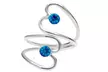 Sterling Silver Heart Toe Rings W Crystals From Swarovski - Second Medium