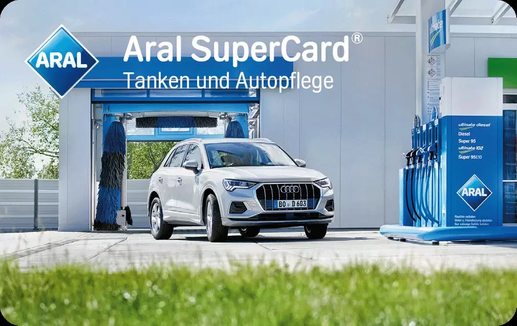 Aral eSuperCard „Tanken und Autopflege“ über 42 €: Tanken und waschen an allen Aral Tankstellen - Primary Image