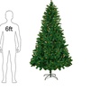 Image 4: Alivio 6ft Artificial Christmas Tree with LED Lights