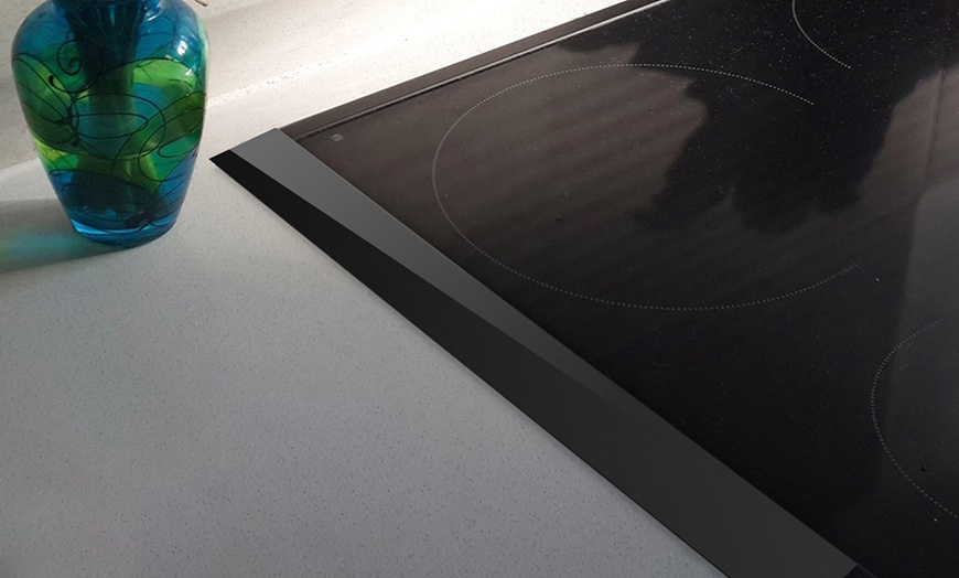 Image 4: Kitchen Silicone Stove Counter Gap Filler Flexible Cover 21 inches 2, 4, 6 Pack