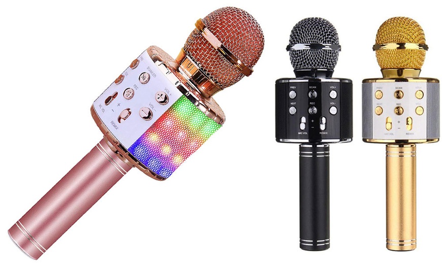 Image 1: Micrófono de karaoke con Bluetooth