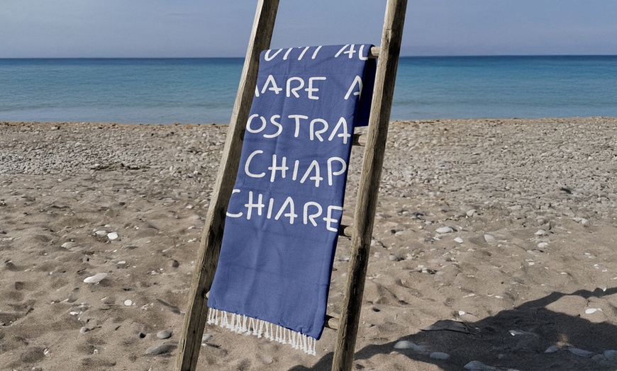 Image 7: Telo mare in spugna con pochette
