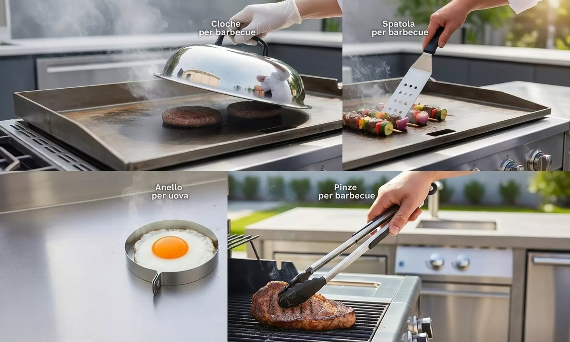 Complete 27-delige rvs BBQ-accessoireset