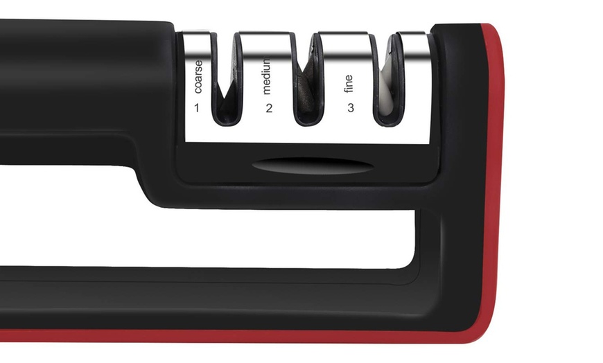Image 3: Knife Sharpener Professional Ceramic Tungsten Kitchen Sharpening System Tool
