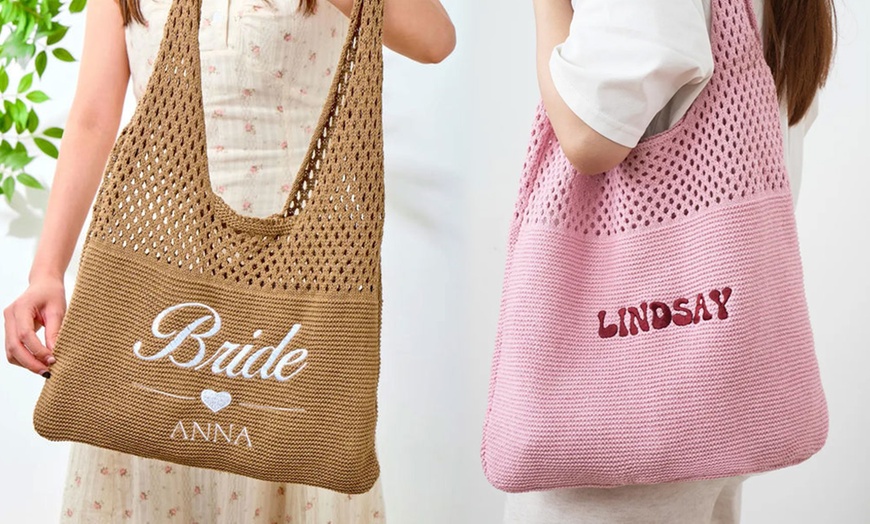 Image 9: Personalisierbare Umhängetasche mit Name & Design nach Wahl