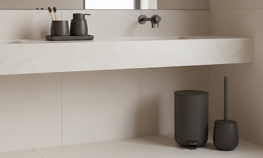 Image 17: Set 6 pezzi accessori bagno coordinati