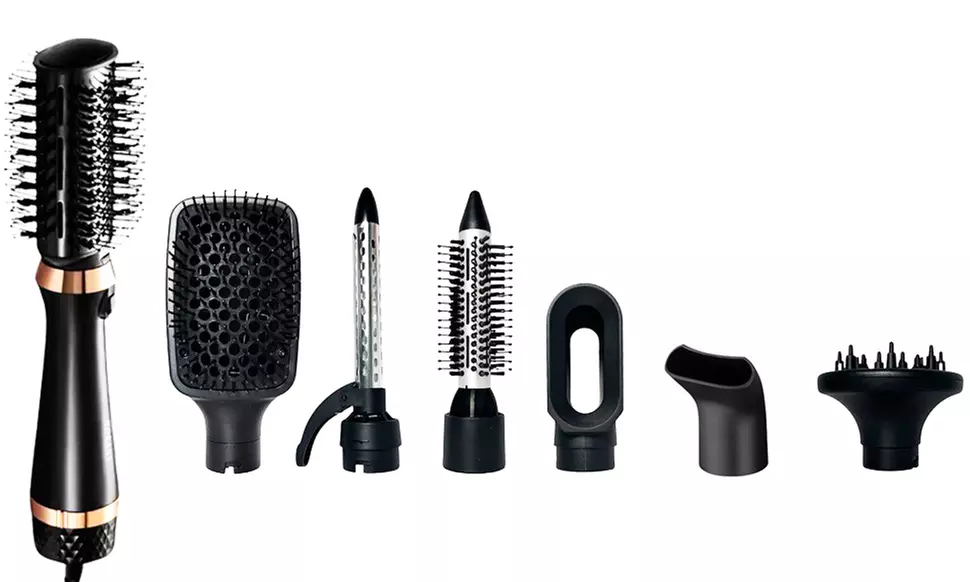 Brosse à cheveux multifonctionnelle avec 7 embouts différents - Second Medium