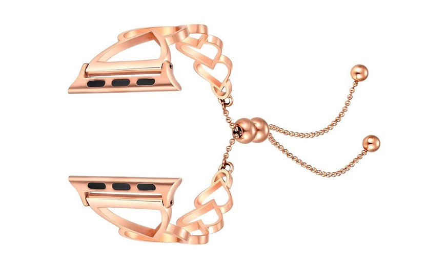 Image 9: Stainless Steel Bracelet Band Women Strap for Apple Watch 1,2,3,4,5 38mm/44mm