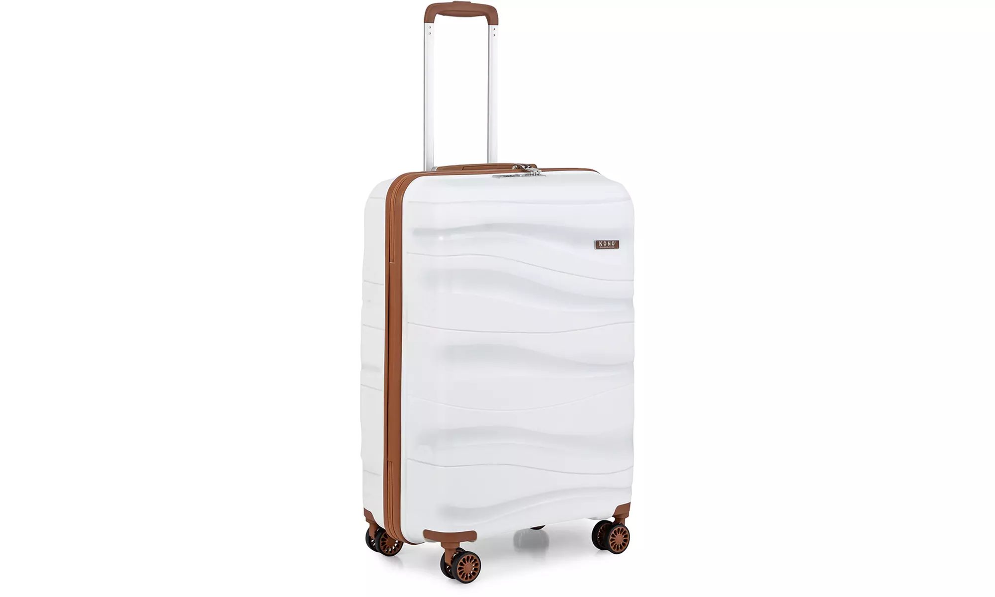 KONO One or Four Piece Hard Shell PP Suitcase With TSA Lock