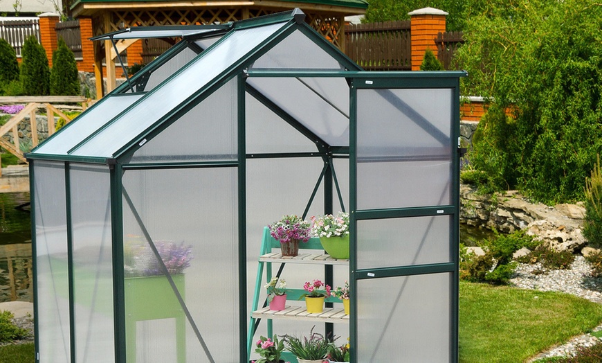 Image 7: Outsunny Walk-In Greenhouse