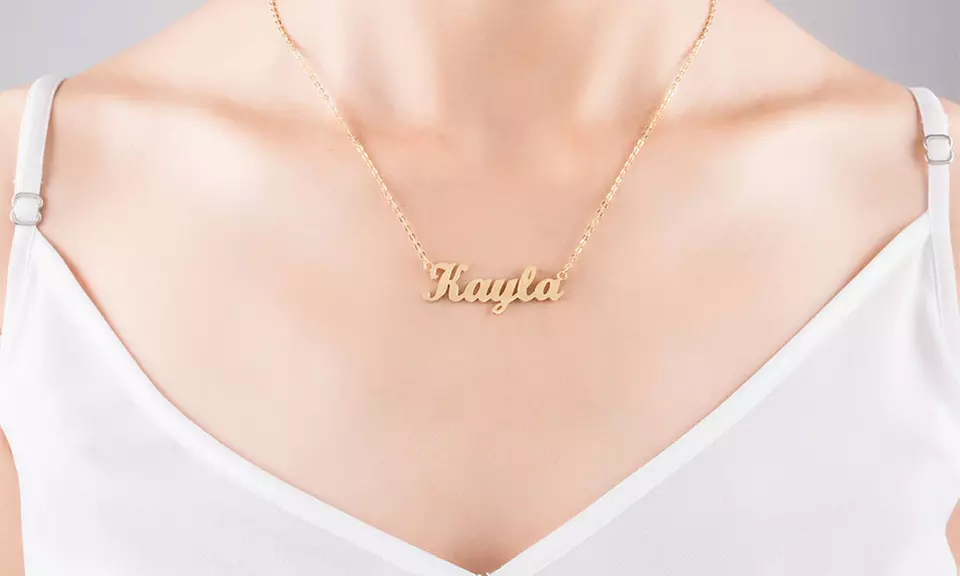 Custom Name Necklace in Silver