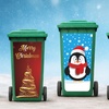 Image 1: Make Your Wheelie Bin Merry with Festive Christmas Stickers!