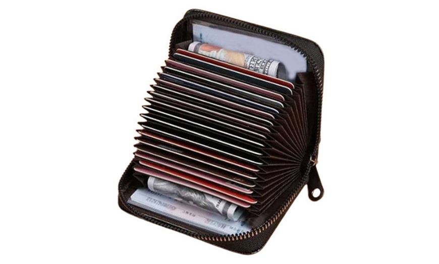 Image 4: Card Slot Accordion Holder with Exquisite Multi wallet 