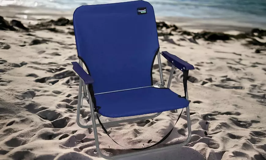 Image 3: Lot de 2 chaises de plage pliables