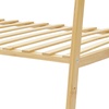 Image 8: Natural Bamboo Garment Rack with Shelves and Hanging Rod