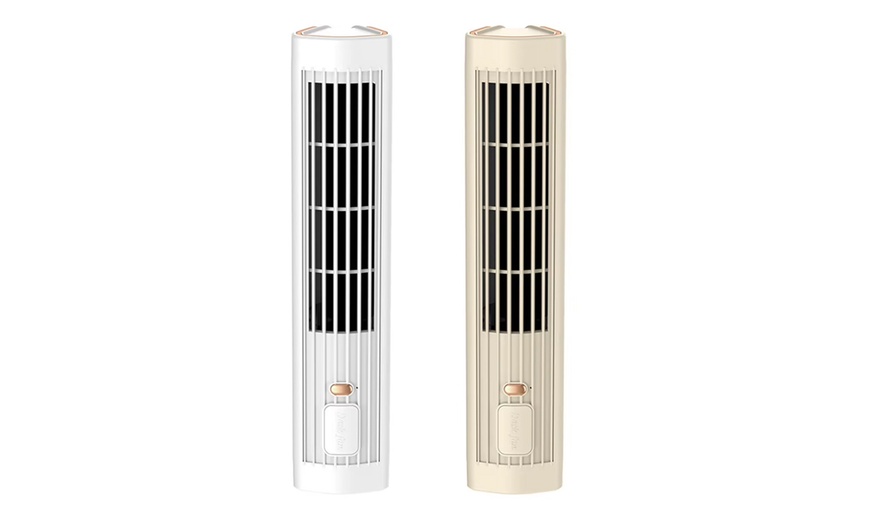 Image 5: Rechargeable Tower Fan