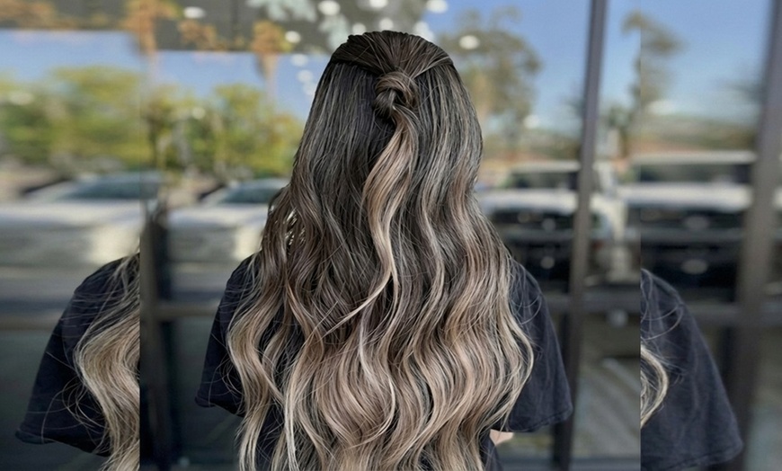 Image 2: Professional Balayage Hair Color with Styling or Treatment