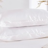 Image 9: 2 Pack Soft Satin Pillowcase Pillow Case Cushion Cover Queen King Size