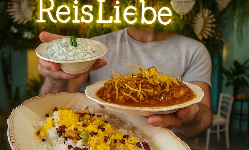 Image 1: Veganes Reis-Menü inkl. Vor- und Nachspeise nach Wahl für 1-4 Personen