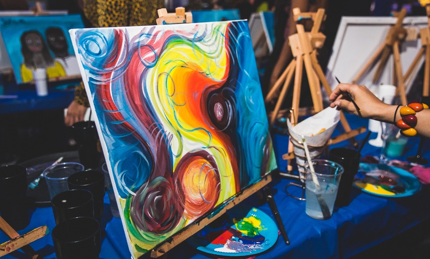 Image 18: Paint, Sip & Party: A Night of Art, Fun & Music