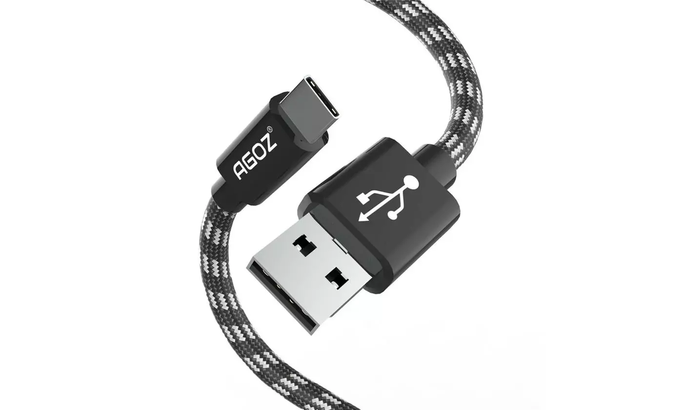 3 Pack USB C Cable FAST Charger Type-C Data Sync Cord for Samsung Galaxy Phones