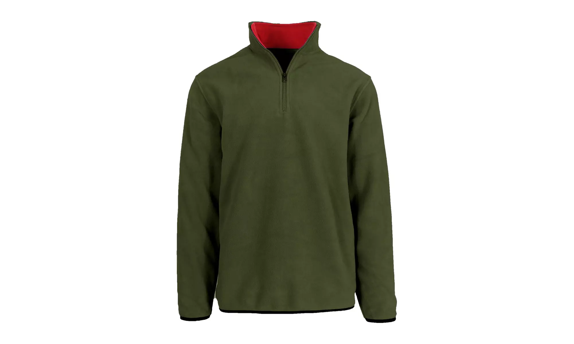 Men's Polar Fleece Pullover Quarter Zip Sweater (Sizes, S-XL)