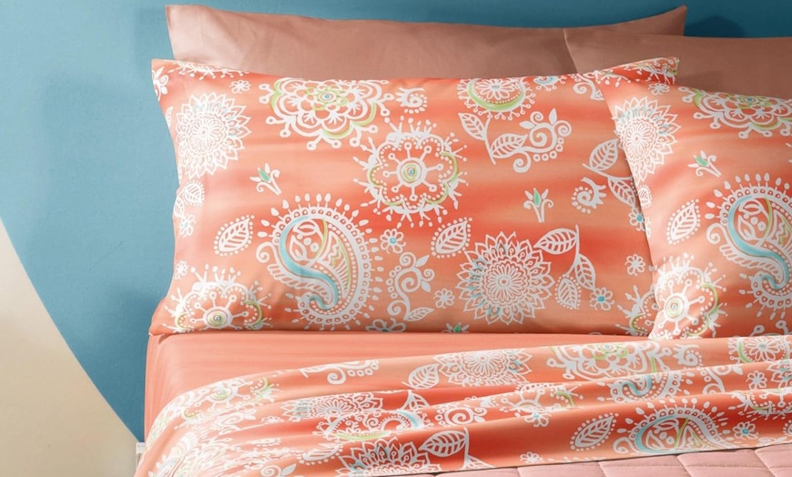 Image 21: Completo letto matrimoniale 100% cotone di Bassetti