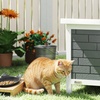 Image 1: Pawhut Insulated Outdoor Cat House 