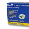 Image 2: 20- or 30-Pack HUX D3 Vitamin D3 (20,000 IU) Colecalifero Capsules