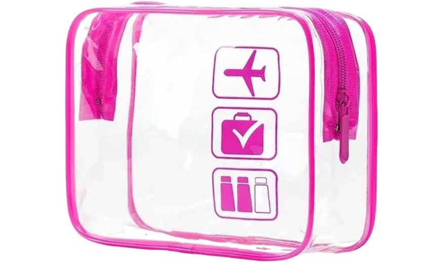 Image 4: Transparent Travel Toiletries Storage Bag 